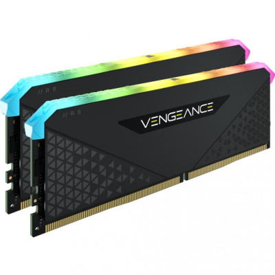 Пам'ять для настільних комп'ютерів Corsair 16 GB (2x8GB) DDR4 3200 MHz Vengeance RGB RS (CMG16GX4M2E3200C16)