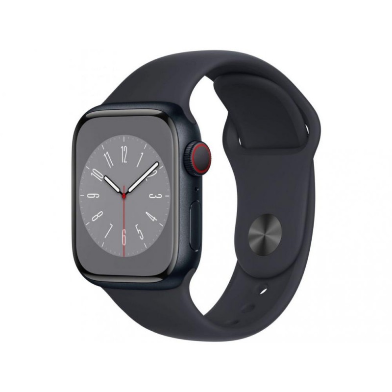 Смарт-годинник Apple Watch Series 8 GPS 41mm Midnight Aluminum Case w. Midnight Sport Band - Size M/L (MNU83)