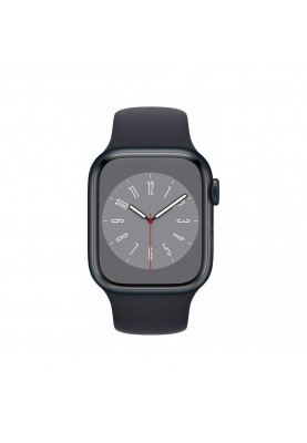 Смарт-годинник Apple Watch Series 8 GPS 41mm Midnight Aluminum Case w. Midnight Sport Band-Size M/L (MNU83)