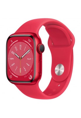 Смарт-годинник Apple Watch Series 8 GPS 41mm PRODUCT RED Aluminum Case w. PRODUCT RED S. Band (MNP73, MNUG3)