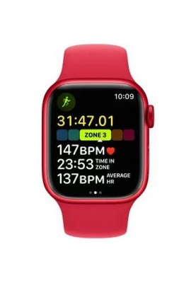 Смарт-годинник Apple Watch Series 8 GPS 41mm PRODUCT RED Aluminum Case w. PRODUCT RED S. Band (MNP73, MNUG3)