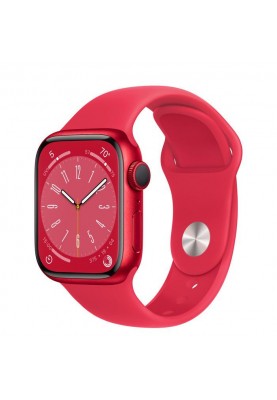 Смарт-годинник Apple Watch Series 8 GPS 45mm PRODUCT RED Aluminum Case w. PRODUCT RED S. Band (MNP43)