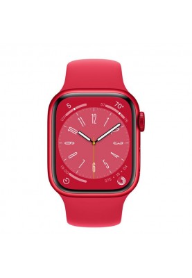 Смарт-годинник Apple Watch Series 8 GPS 45mm PRODUCT RED Aluminum Case w. PRODUCT RED S. Band (MNP43)