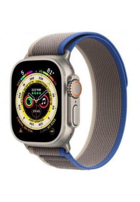 Смарт-годинник Apple Watch Ultra GPS + Cellular 49mm Titanium Case with Blue/Gray Trail Loop-S/M (MNHE3/MNHL3)