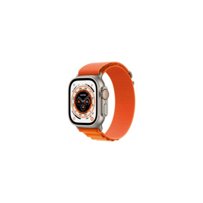 Смарт-годинник Apple Watch Ultra GPS + Cellular 49mm Titanium Case with Orange Alpine Loop-Medium (MQEU3/MQFL3)