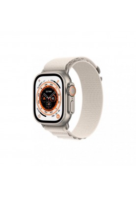 Смарт-годинник Apple Watch Ultra GPS + Cellular 49mm Titanium Case with Starlight Alpine Loop-Large (MQF13/MQFT3)