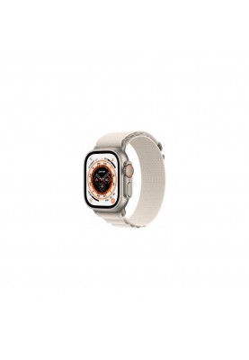 Смарт-годинник Apple Watch Ultra GPS + Cellular 49mm Titanium Case with Starlight Alpine Loop-Medium (MQF03/MQFR3)