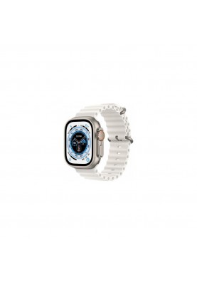 Смарт-годинник Apple Watch Ultra GPS + Cellular 49mm Titanium Case with White Ocean Band (MNH83/MNHF3)