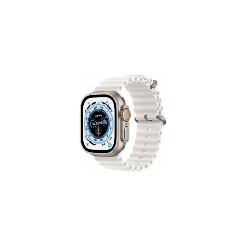 Смарт-годинник Apple Watch Ultra GPS + Cellular 49mm Titanium Case with White Ocean Band (MNH83/MNHF3)