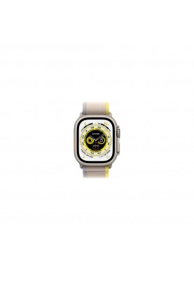 Смарт-годинник Apple Watch Ultra GPS + Cellular 49mm Titanium Case with Yellow/Beige Trail Loop-S/M (MNHD3/MNHK3)