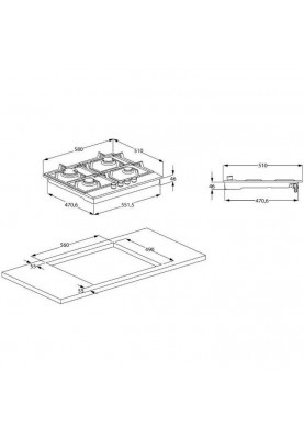 Варильна поверхня газова Beko HILW64225SZG