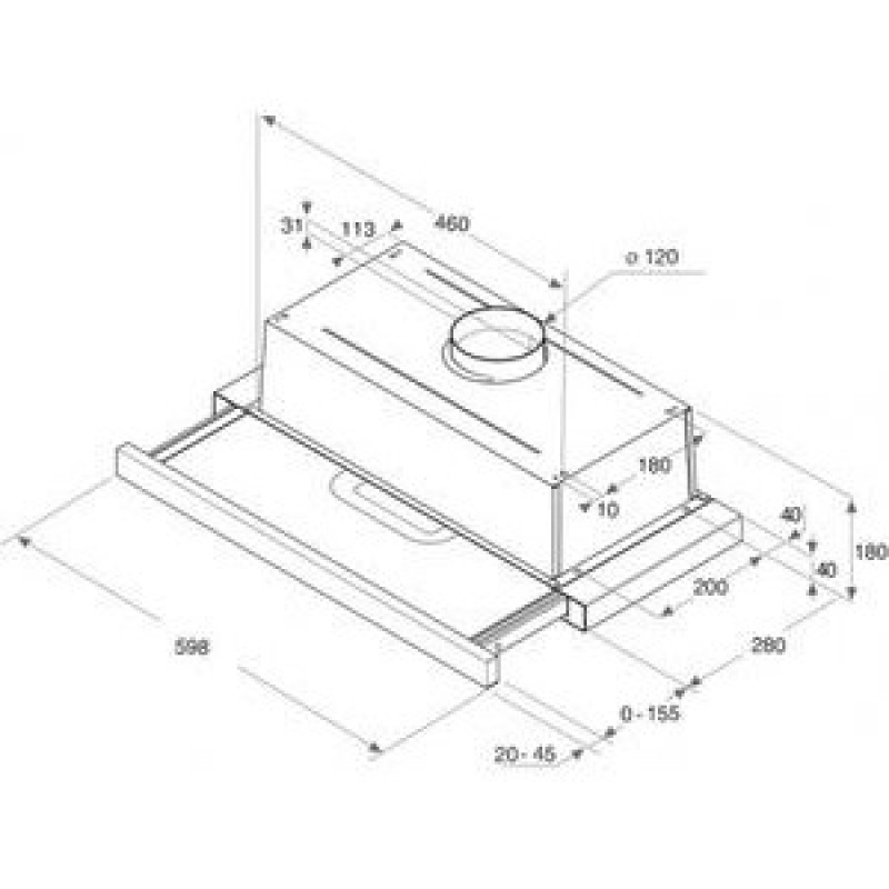 Витяжка телескопічна Whirlpool AKR7491IX