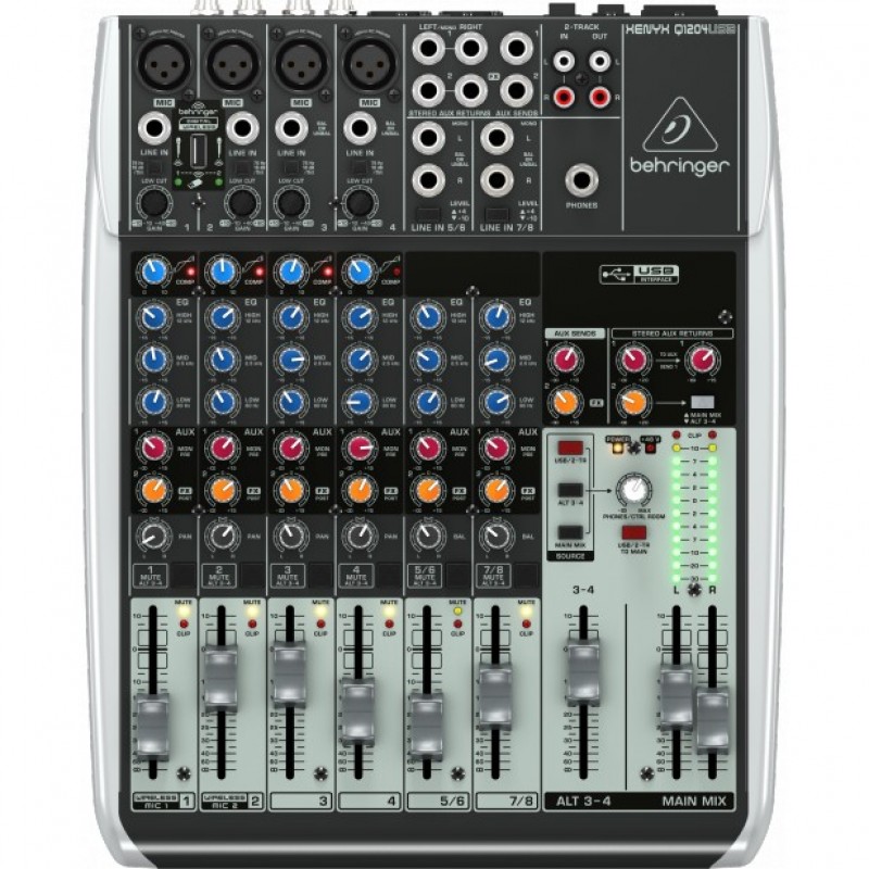 Активний пульт мікшерний Behringer XENYX Q1204USB