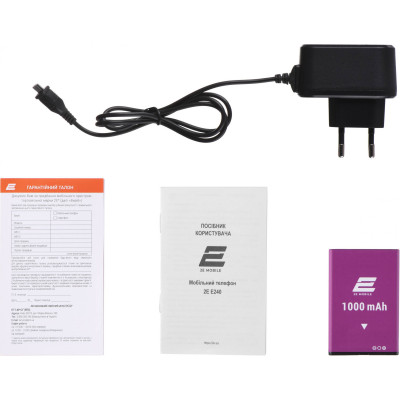 Мобільний телефон 2E E240 2022 Black (688130245159)