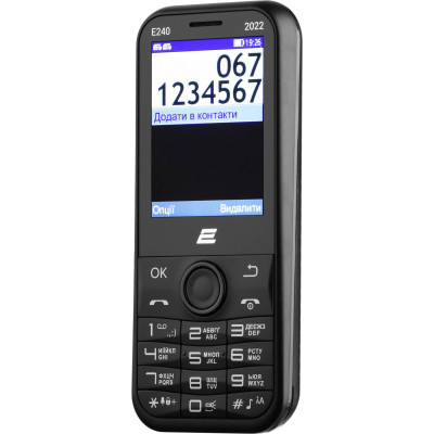 Мобільний телефон 2E E240 2022 Black (688130245159)