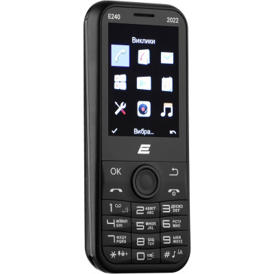 Мобільний телефон 2E E240 2022 Black (688130245159)
