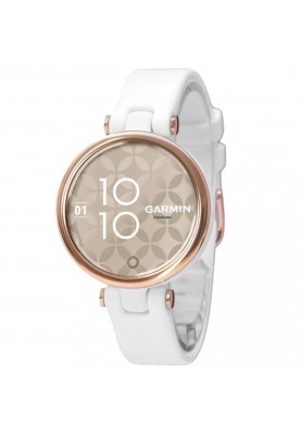 Смарт-годинник Garmin Lily Cream Gold Bezel with White Case and Silicone Band (010-02384-10)