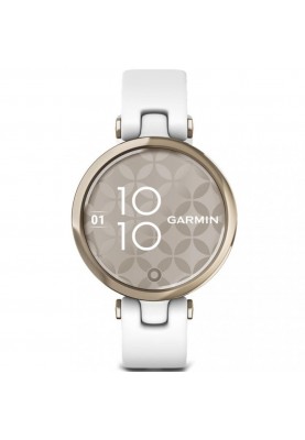 Смарт-годинник Garmin Lily Cream Gold Bezel with White Case and Silicone Band (010-02384-10)