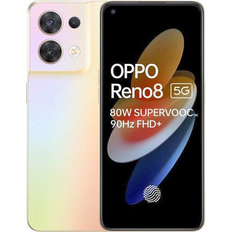 Смартфон OPPO Reno8 5G 8/256GB Shimmer Gold