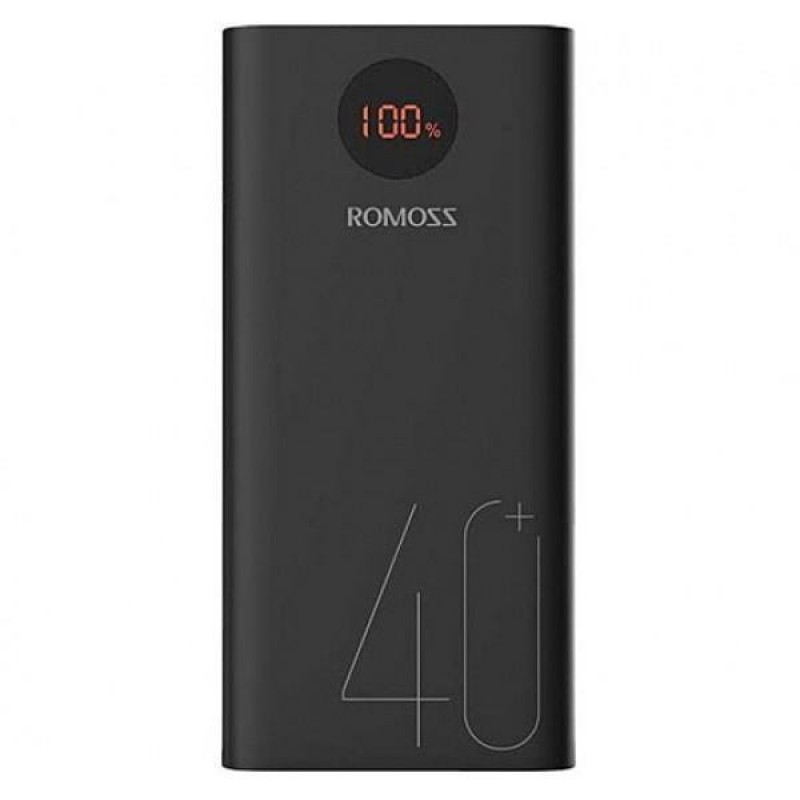 Зовнішній акумулятор (павербанк) Romoss 40000mAh 18W PEA40 Black (PEA40-112-2A45)