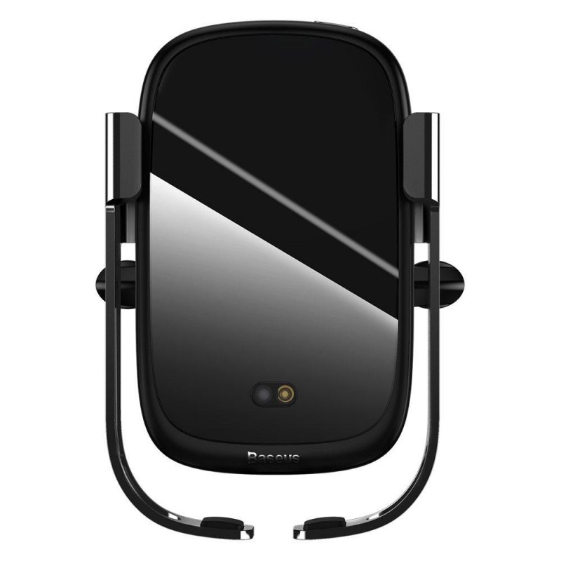 Автомобільний тримач для смартфона Baseus Rock-Solid Electric Holder Wireless Charger Black (WXHW01-01)