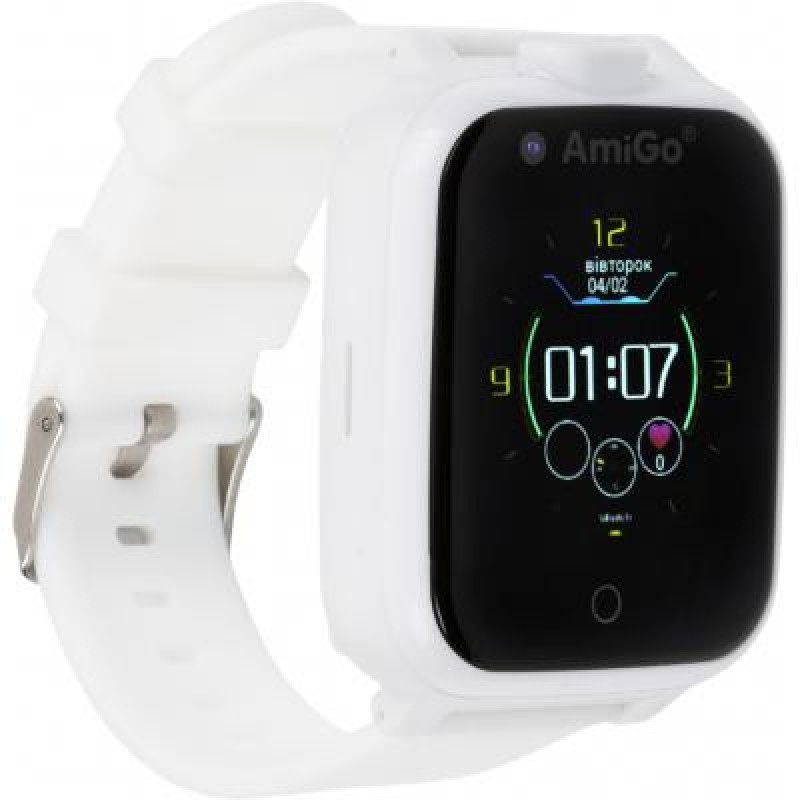 Дитячий розумний годинник AmiGo GO006 GPS 4G WIFI VIDEOCALL White