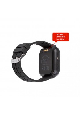 Дитячий розумний годинник AmiGo GO007 FLEXI GPS Black