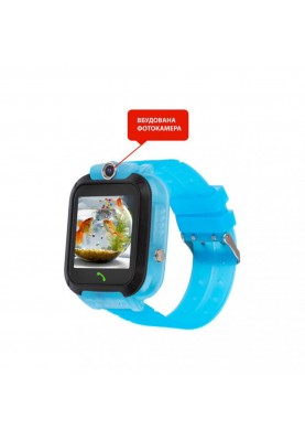 Дитячий розумний годинник AmiGo GO007 FLEXI GPS Blue