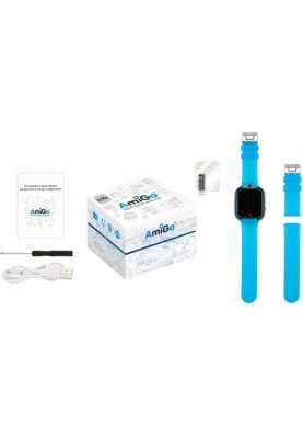 Дитячий розумний годинник AmiGo GO007 FLEXI GPS Blue