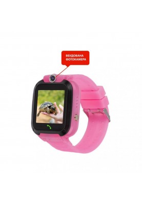 Дитячий розумний годинник AmiGo GO007 FLEXI GPS Pink