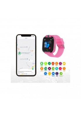 Дитячий розумний годинник AmiGo GO007 FLEXI GPS Pink