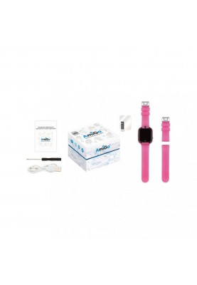 Дитячий розумний годинник AmiGo GO007 FLEXI GPS Pink