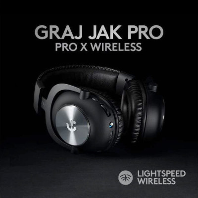 Комп'ютерна гарнітура Logitech G PRO X Wireless LIGHTSPEED Black (981-000907)