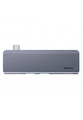 Мультипортовий адаптер Baseus Harmonica Five-in-one HUB Adapter Grey (CAHUB-K0G)