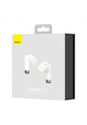 Навушники TWS Baseus Bowie E9 White (NGTW120002)