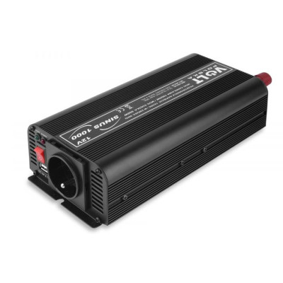 Перетворювач напруги Volt Polska SINUS 1000 12V на 230V 500/1000W (3SIP090012)
