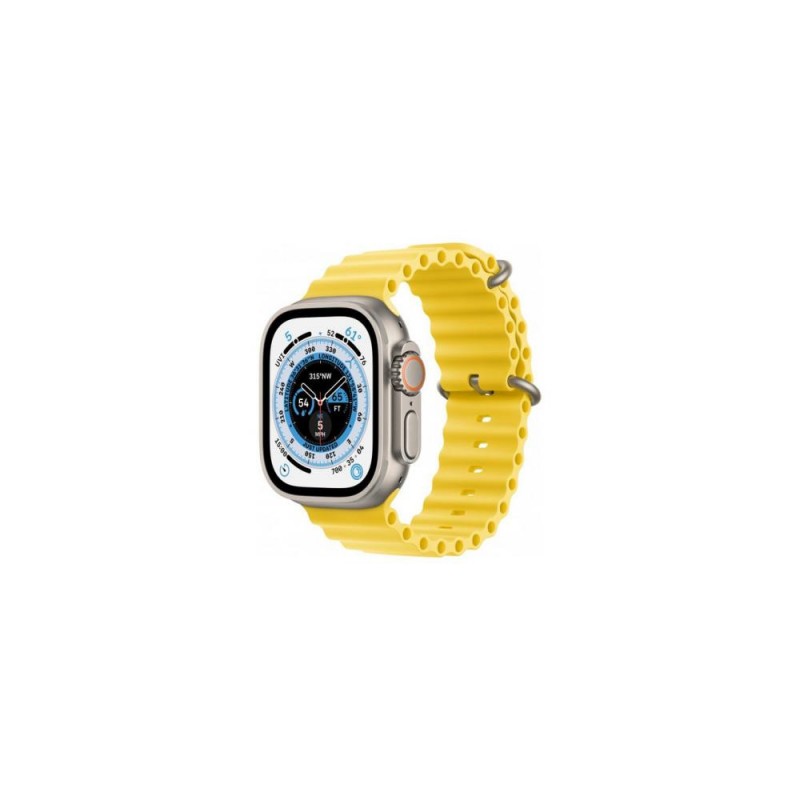 Смарт-годинник Apple Watch Ultra GPS + Cellular 49mm Titanium Case with Yellow Ocean Band (MNH93/MNHG3)