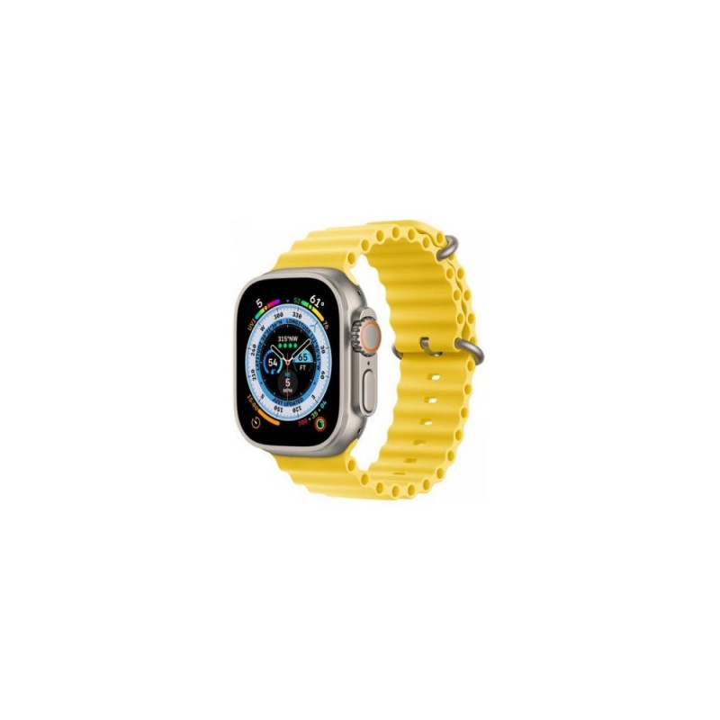 Смарт-годинник Apple Watch Ultra GPS + Cellular 49mm Titanium Case with Yellow Ocean Band (MNH93/MNHG3)