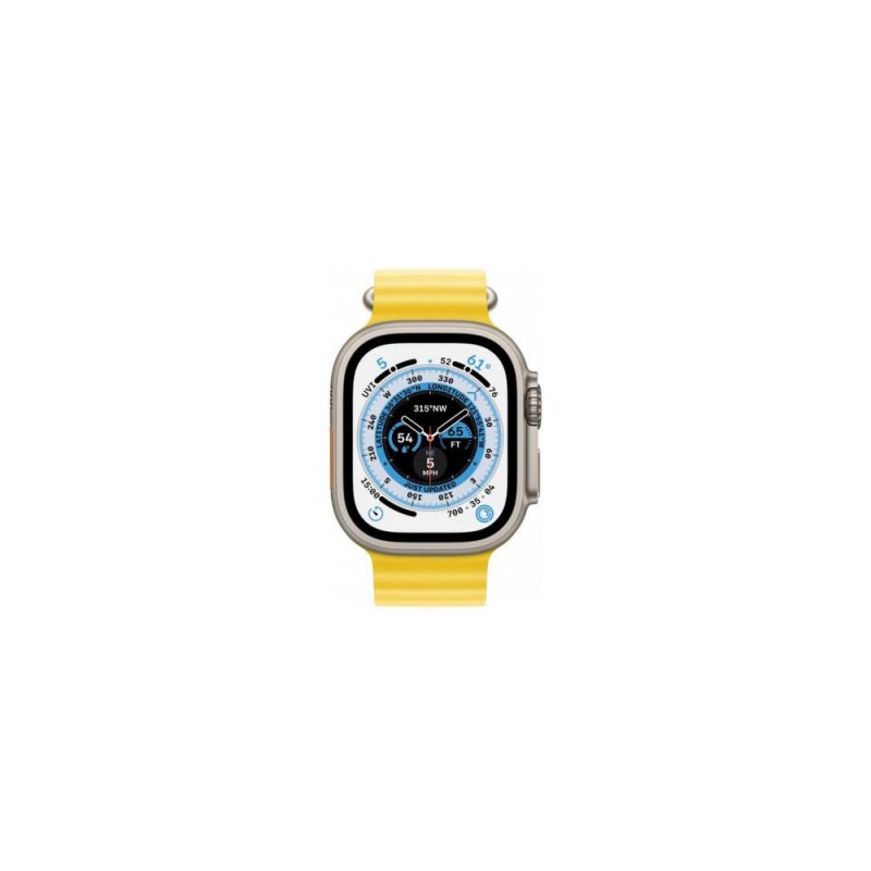 Смарт-годинник Apple Watch Ultra GPS + Cellular 49mm Titanium Case with Yellow Ocean Band (MNH93/MNHG3)