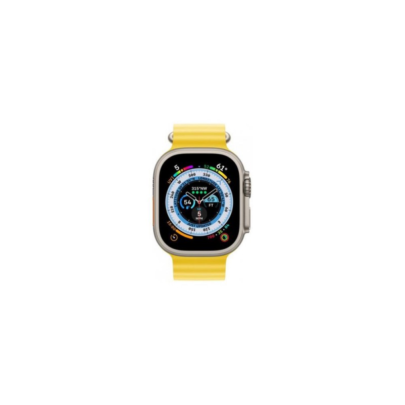 Смарт-годинник Apple Watch Ultra GPS + Cellular 49mm Titanium Case with Yellow Ocean Band (MNH93/MNHG3)