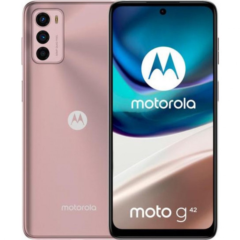 Смартфон Motorola Moto G42 4/128GB Metallic Rose (PAU00019)