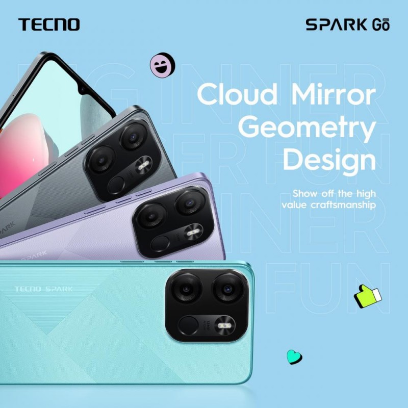 Смартфон Tecno Spark Go 2023 BF7 4/64GB Endless Black (4895180793011)