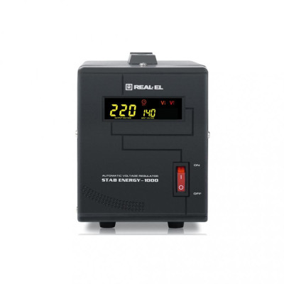 Стабілізатор напруги REAL-EL STAB ENERGY-1000 (EL122400012)