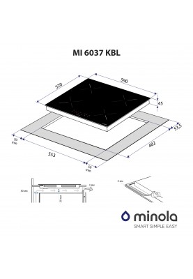 Варильна поверхня електрична Minola MI 6037 KBL