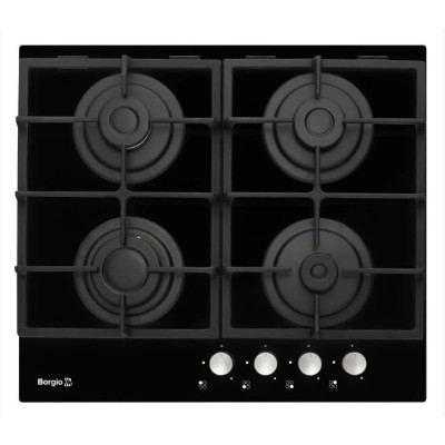 Варильна поверхня газова Borgio 6170-15 (Black Glass) FFD
