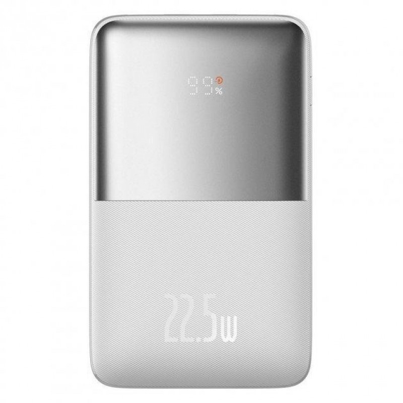 Зовнішній акумулятор (павербанк) Baseus Power Bank 20000mAh Bipow Pro Digital Display PD 22.5W White (PPBD030002)