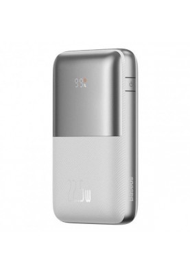 Зовнішній акумулятор (павербанк) Baseus Power Bank 20000mAh Bipow Pro Digital Display PD 22.5W White (PPBD030002)