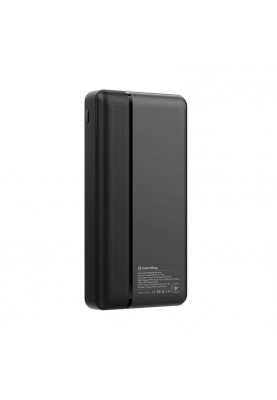 Зовнішній акумулятор (павербанк) ColorWay 30000 mAh High-power Black (CW-PB300LPA3BK-PD)