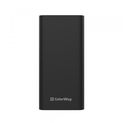 Зовнішній акумулятор (павербанк) ColorWay 30000 mAh Lamp Black (CW-PB300LPB3BK-F)