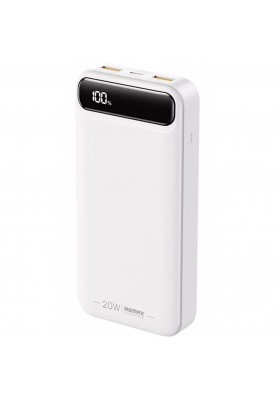 Зовнішній акумулятор (павербанк) REMAX Bole Series Power Bank 22.5W 20000mAh RPP-521 White